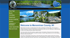 Desktop Screenshot of co.menominee.wi.us