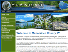 Tablet Screenshot of co.menominee.wi.us